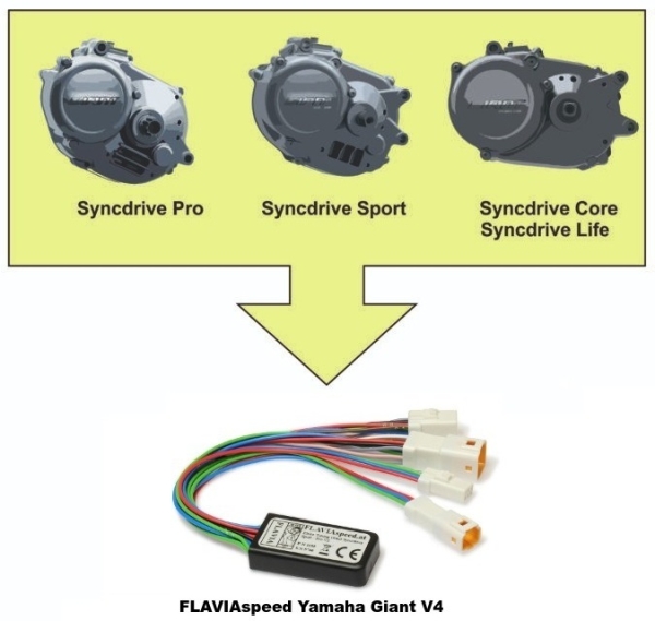 FLAVIAspeed E-Bike Tuning - Yamaha Giant Syncdrive Pro / Sport / Life / Core V4